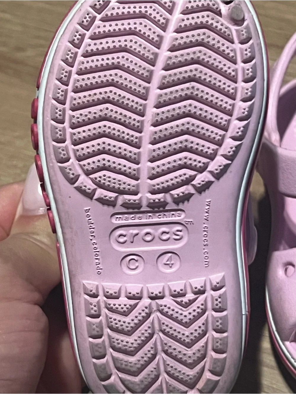 CROCS Toddler Pink Slingback Sandals